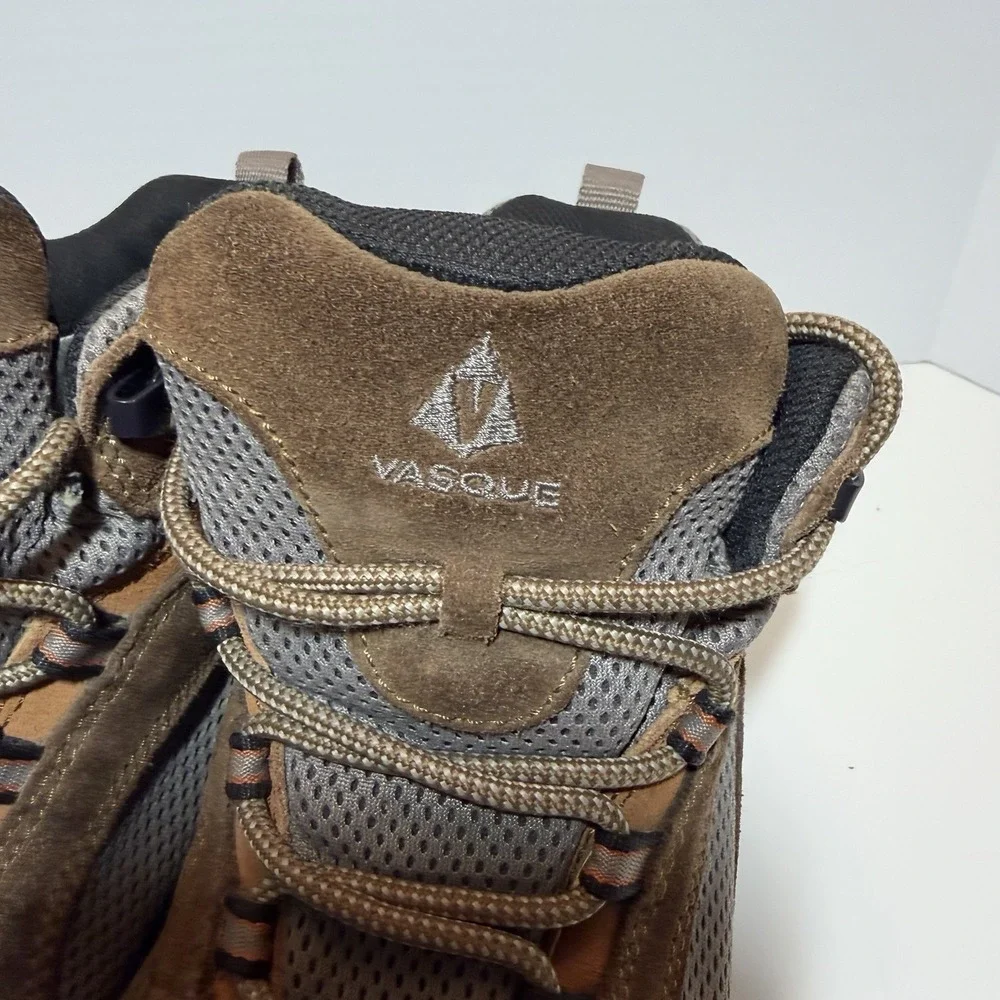 Vasque Men's Hiking Boots Brown Gray Black Leather US 9.5 Medium MPN 7214